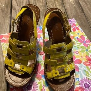 Gorgeous canary yellow Micheal Kors sandal